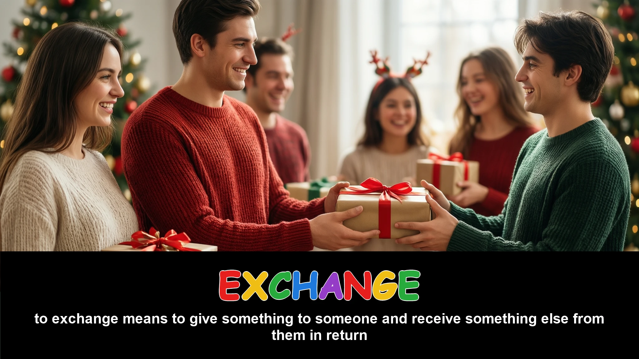 English Illustration for exchange